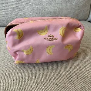 Coach Banana Printed Cosmetic Bag
